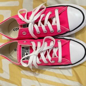 Pink converse sneakers